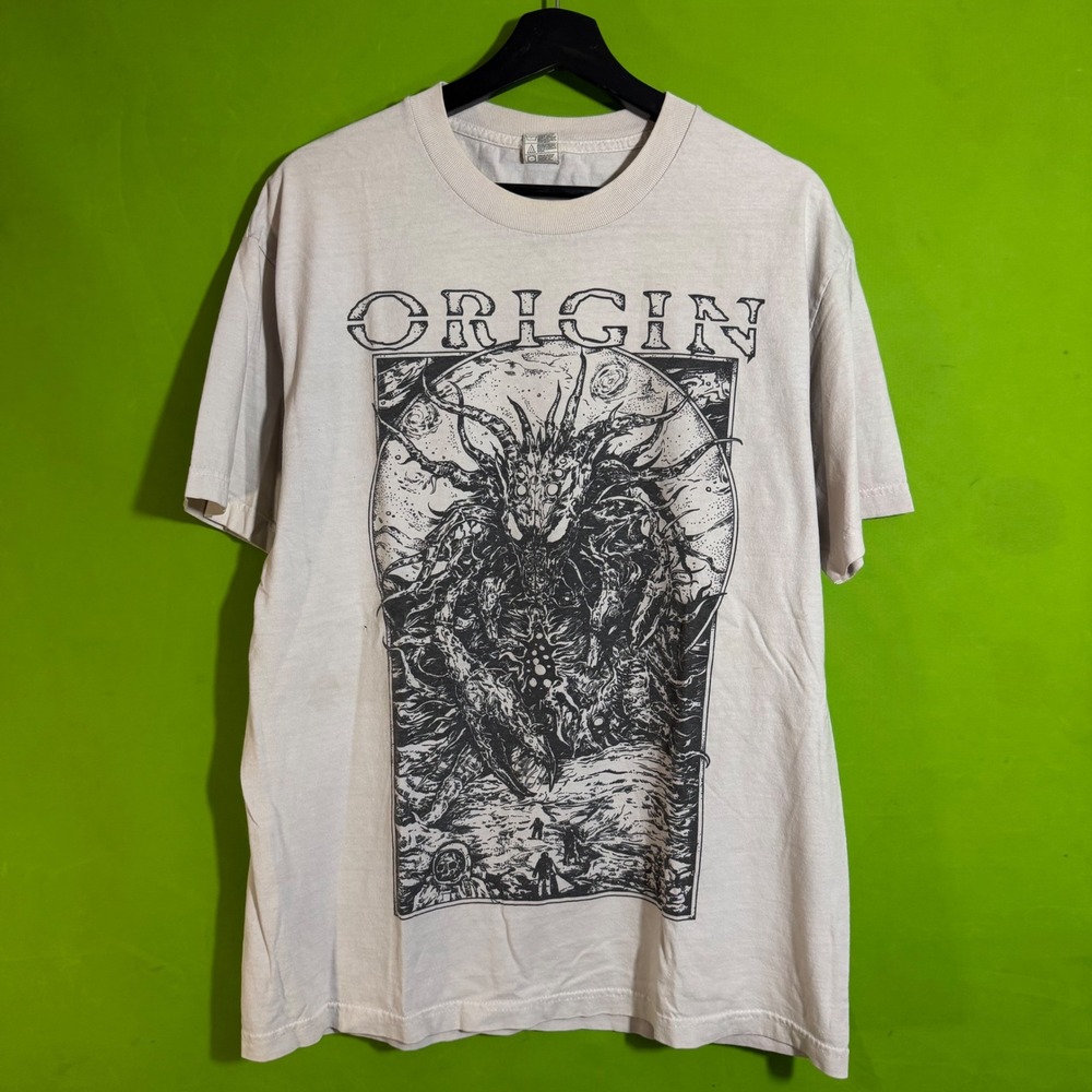 Origin Band Shirt Thrall Fulcrum Apex Technical Death Metal Graphic Tee Large